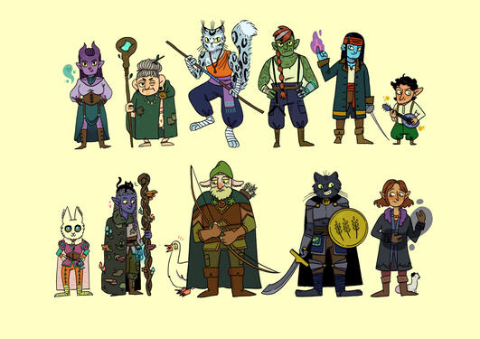 D&D character design, private commission